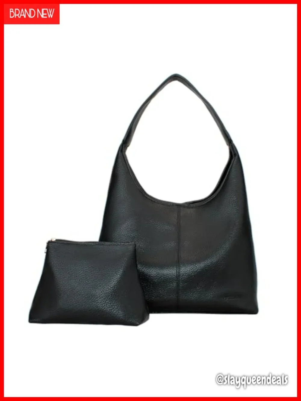Vegan Leather Hobo Bag Women Large Slouchy Tote Shoulder Purse Work Travel